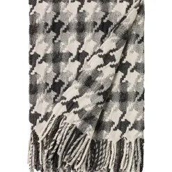 Burel Factory - Pied de Coq - Plaid/tæppe - Gråmønstret