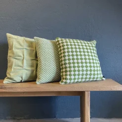 Burel Factory - Pudebetræk Azulejo - Grøn - 45x45 cm