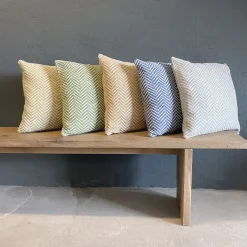 Burel Factory - Visual Pudebetræk - Lys grøn - 45x45 cm