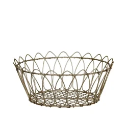 Chic Antigue - Kurv - fil de fer - Messing - Ø 27 cm