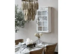 Chic Antique - Lampe med metal dekoration - antique messing - Ø47