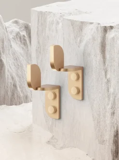 ChiCura Copenhagen - Tabula Knage - Messing (Sæt med 2 stk.)