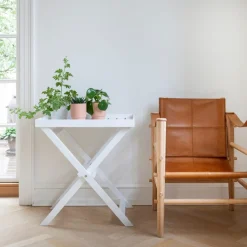 Cinas - Bakkebord 60x40cm hvid