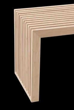 Cinas - Rib 2-pers bænk 73x35x43cm bambus