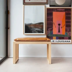 Cinas - Rib 2-pers bænk 73x35x43cm bambus