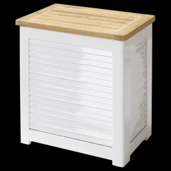 Cinas - Stor jalousi opbevaringsboks i hvid mahogni