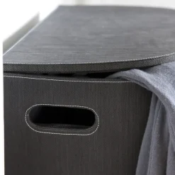 Cinas - Vasketøjskurv, sort papir