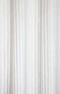 Compliments - Badeforhæng - Lines shower curtain w/tape 200 cm - Lys grå