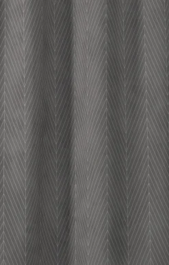 Compliments - Badeforhæng - Pine shower curtain w/tape 200 cm - Mørk grå