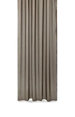 Compliments - Badeforhæng - Lines shower curtain w/tape 200 cm - Brun