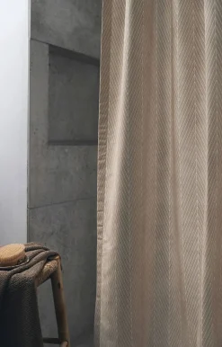 Compliments - Badeforhæng - Pine shower curtain w/tape 200 cm - Linen