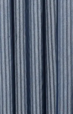 Compliments - Badeforhæng - Lines shower curtain w/eyelets 220 cm - Mørk blå