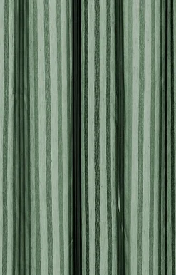 Compliments - Badeforhæng - Lines shower curtain w/eyelets 200 cm - Skovgrøn