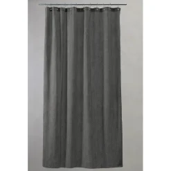 Compliments - Badeforhæng - Pine shower curtain w/eyelets 220 cm - Mørk grå