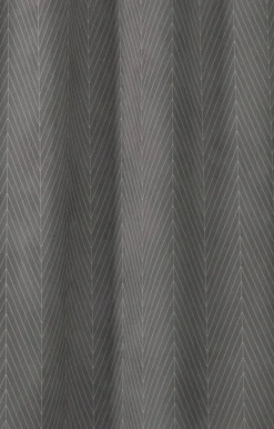 Compliments - Badeforhæng - Pine shower curtain w/eyelets 220 cm - Mørk grå