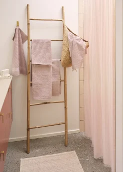 Compliments - Badeforhæng - Lines shower curtain w/tape 220 cm - Rose