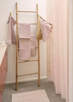 Compliments - Badeforhæng - Lines shower curtain w/tape 220 cm - Rose