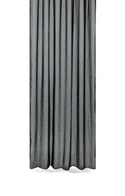 Compliments - Badeforhæng - Lines shower curtain w/tape 220 cm - Sort