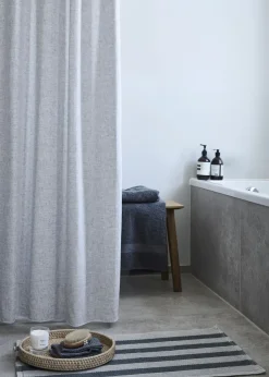 Compliments - Badeforhæng - Lino shower curtain w/eyelets 200 cm - Grå
