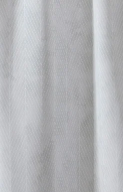 Compliments - Badeforhæng - Pine shower curtain w/tape 220 cm - Lys grå