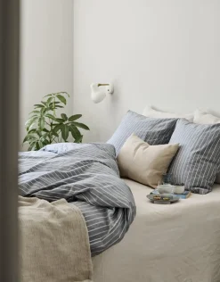 Compliments - Sengetøj - Blik Bed Linen 240x220/60x63 (2) cm - Blå