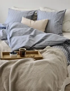 Compliments - Sengetøj - Blik Bed Linen 140x220/60x63 cm - Blå