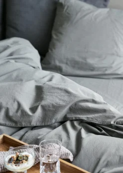 Compliments - Sengetøj - Stone Bed Linen 200x220/60x63 (2) cm - Mørk grå