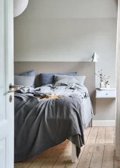 Compliments - Sengetøj - Stone Bed Linen 200x220/60x63 (2) cm - Mørk grå