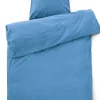 Compliments - Sengetøj - Stone Bed Linen 140x200/60x63 cm - Ocean blue