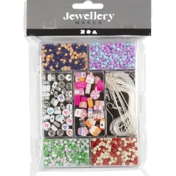 Creativ Company - DIY Mix Smykker, pastelfarver, Slikmix, 1 pk.