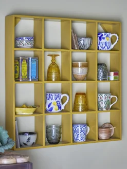 Creative Collection - Bekka Hylde, Gul, Genanvendt Træ