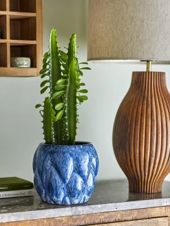 Creative Collection - Posey Urtepotteskjuler, Blå, Stentøj