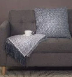 Croy Throw - Plaid - Blue Mirage