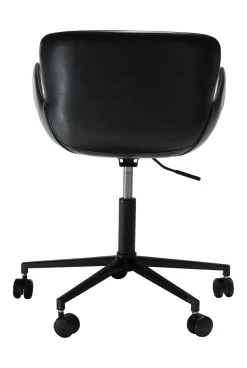 DAN-FORM - GAIA Office Stol - Vintage sort kunstlæder