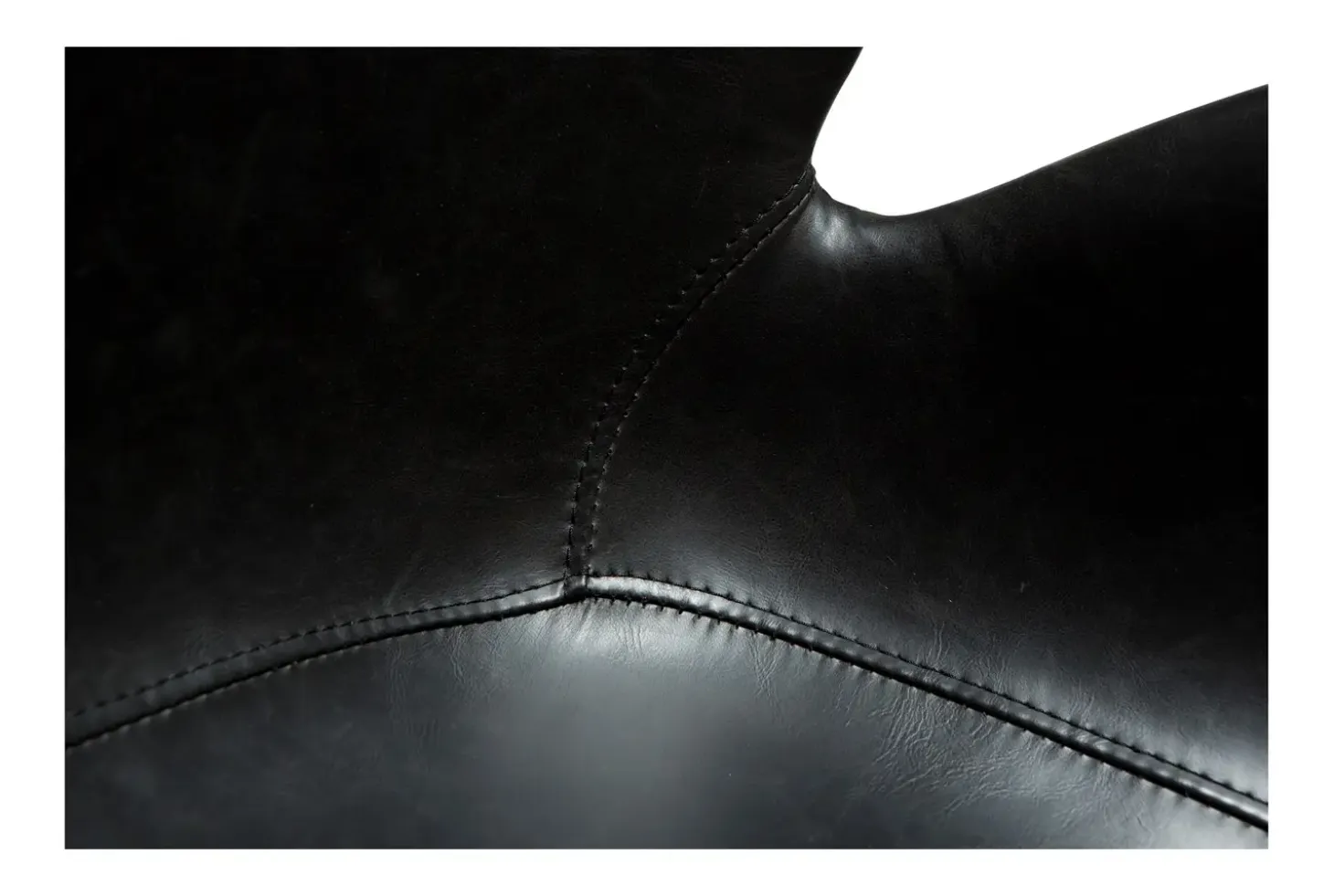 DAN-FORM - GAIA Office Stol - Vintage sort kunstlæder