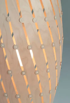 David Trubridge - Ebb Roll Lampe, natur