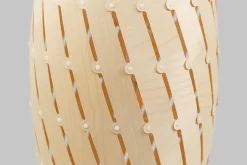 David Trubridge - Ebb Roll Lampe, natur