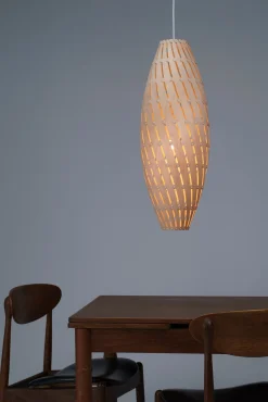 David Trubridge - Ebb Roll Lampe, natur