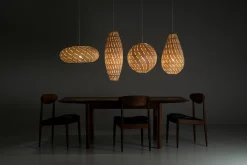 David Trubridge - Ebb Roll Lampe, natur