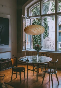 David Trubridge - Ebb Swell Lampe, natur