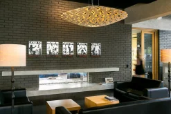 David Trubridge - Flax Pendel - Pink, 80 cm