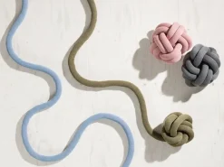 Design House Stockholm pude - Knot pude i gul