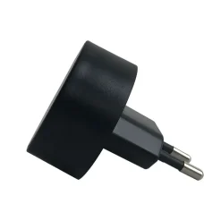 Design Letters - iphone oplader - Charger - "D" - Sort