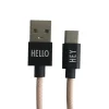 Design Letters - Oplader kabel - USBC - Nude