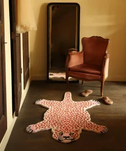 Doing Goods - Pink Leopard Gulvtæppe - Small