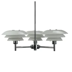 Dyberg Larsen - DL20 lysekrone - Opal/Krom