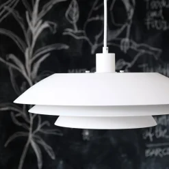 Dyberg Larsen - DL45 pendel Lampe - Mat hvid, 45 cm x 13 cm