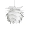 Dyberg Larsen - PineApple Pendel Lampe - Small - Hvid, 30 x 35 x 35 cm