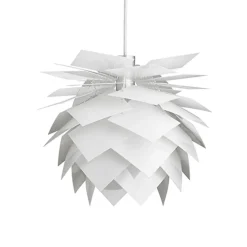 Dyberg Larsen - PineApple Pendel Lampe - Small - Hvid, 30 x 35 x 35 cm