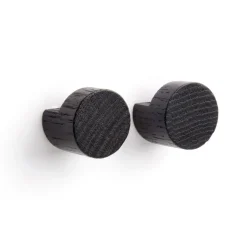 Ekta Living - Knager i sort eg (2 stk. i et sæt)